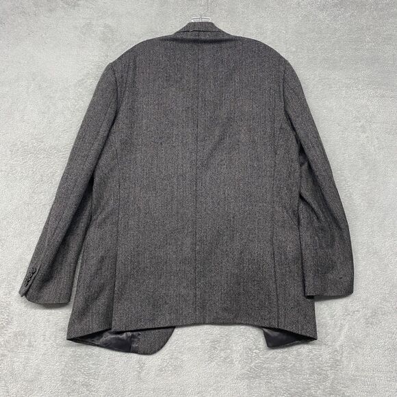 Lauren Ralph Lauren Jacket Mens 46L Gray Slim Blazer 2 Button Wool Double Vent - Picture 8 of 9